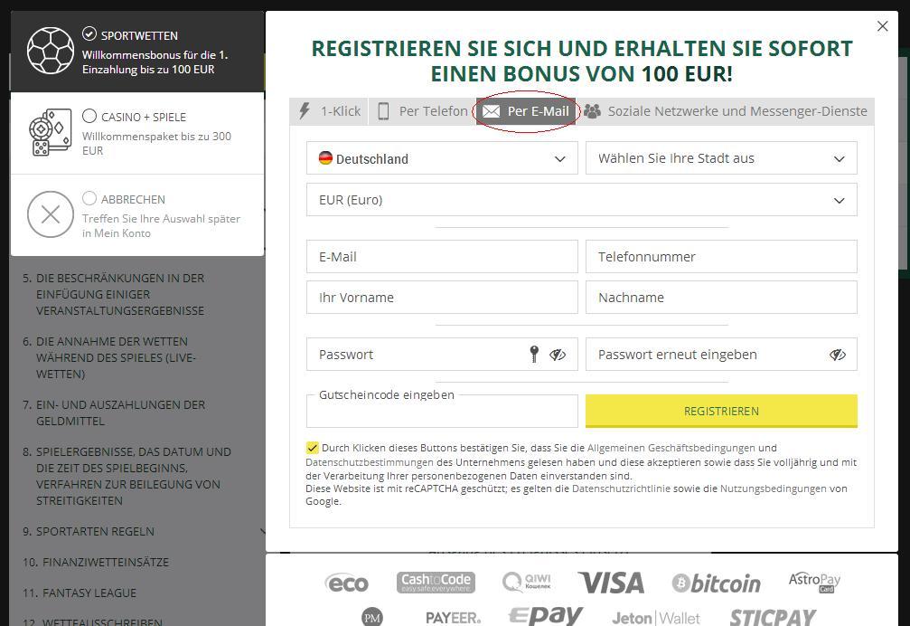 Betwinner per Email Betwinner per Email