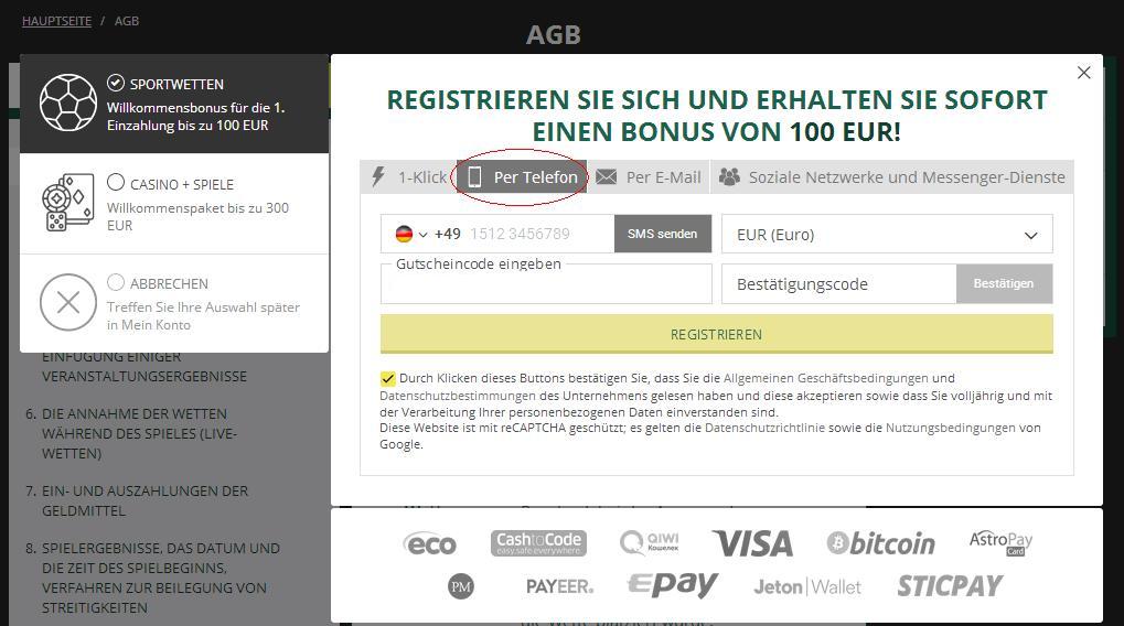 Betwinner per Telefon Betwinner per Telefon