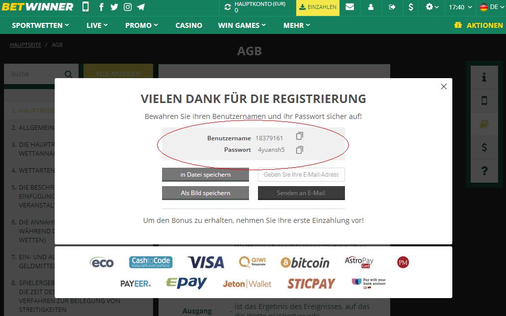 Konto erfolgreich erstellt Konto erfolgreich erstellt