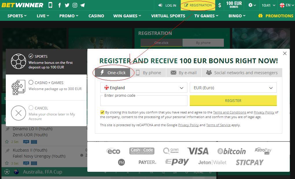 Betwinner One-click Betwinner One-click