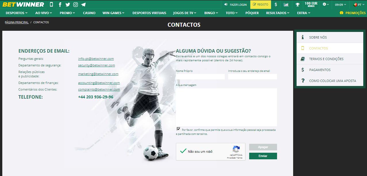 Betwinner Suporte