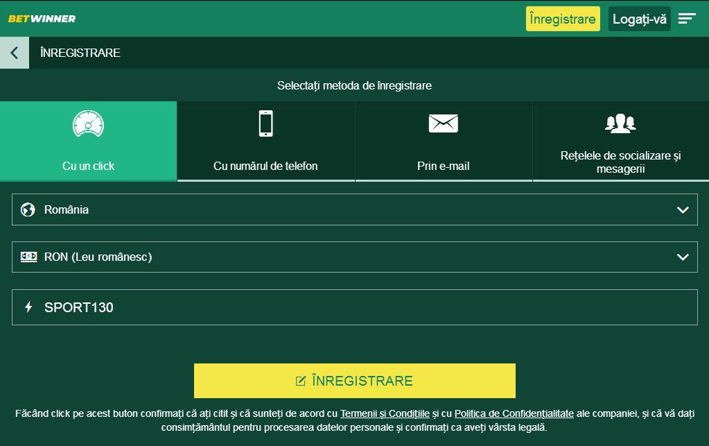 Betwinner Signup Mobile