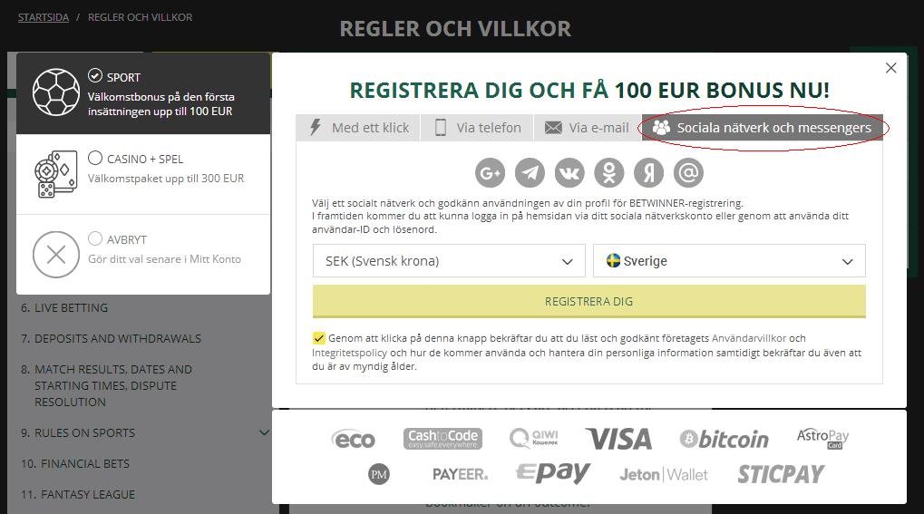 Sociala nätverk och messengers Sociala nätverk och messengers